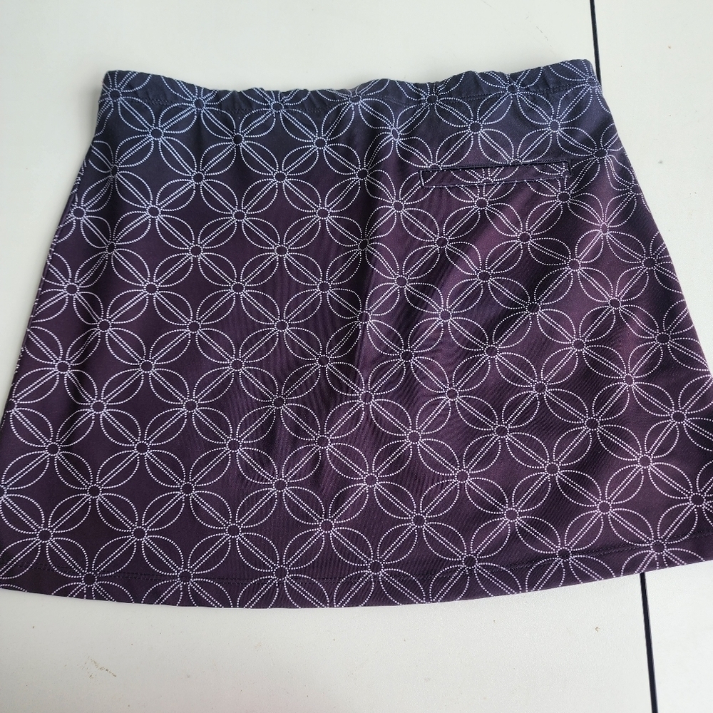 Aspire Dri-logic Ombree Brown High Performance Athletic Tennis Skirt Stretch S